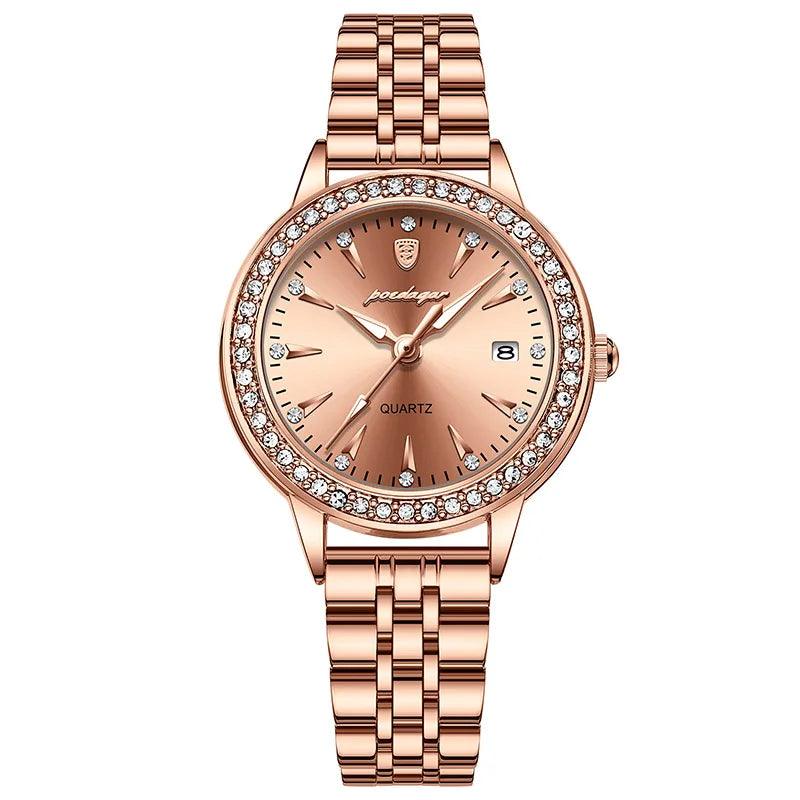POEDAGAR 366 Ultra Thin Diamond Dial Ladies Watch