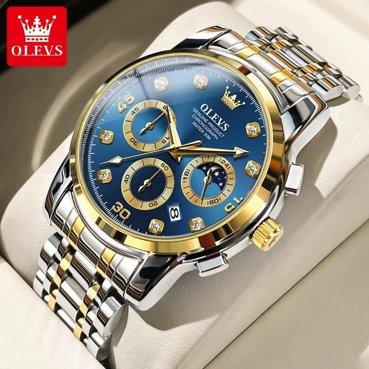 OLEVS 2889 Luxury Watch for Men Original Quartz Wristwatches