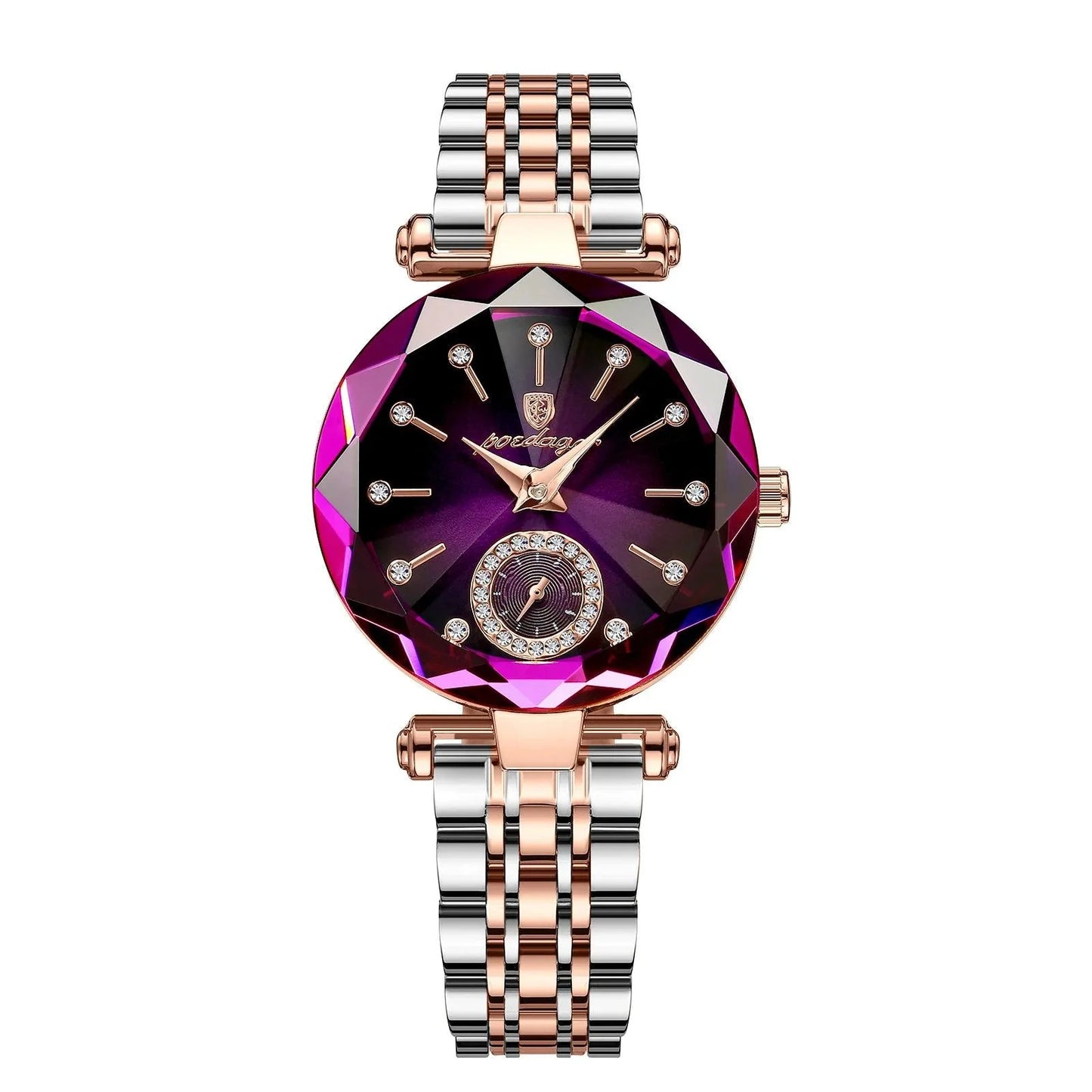 POEDAGAR 719 Elegant Diamond Dial Ladies Wristwatch