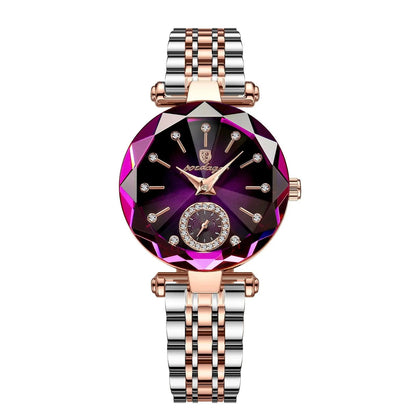 POEDAGAR 719 Elegant Diamond Dial Ladies Wristwatch