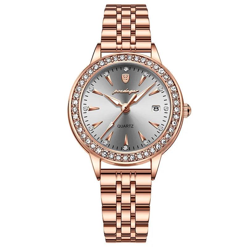 POEDAGAR 366 Ultra Thin Diamond Dial Ladies Watch