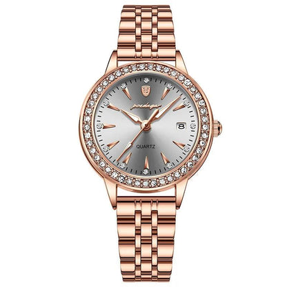 POEDAGAR 366 Ultra Thin Diamond Dial Ladies Watch