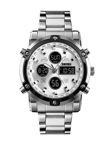 SKMEI 3 Time Back Light Display Digital Watches Mens 1389