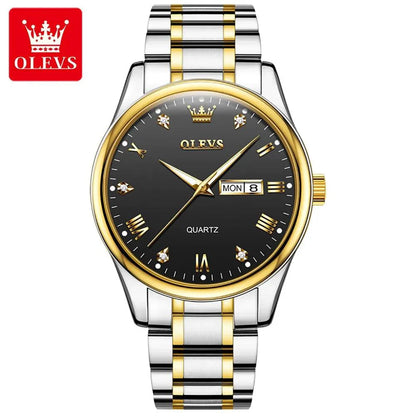 OLEVS 5563 Men's Stainless Steel Quartz Watch