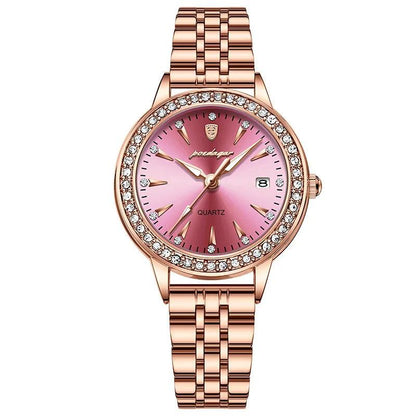 POEDAGAR 366 Ultra Thin Diamond Dial Ladies Watch