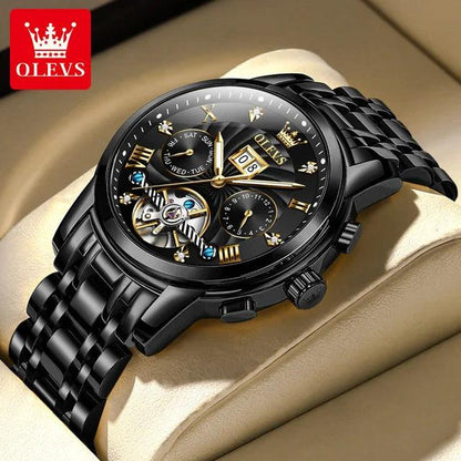 OLEVS 9910 Automatic, Stainless Steel, Waterproof Watch for Men