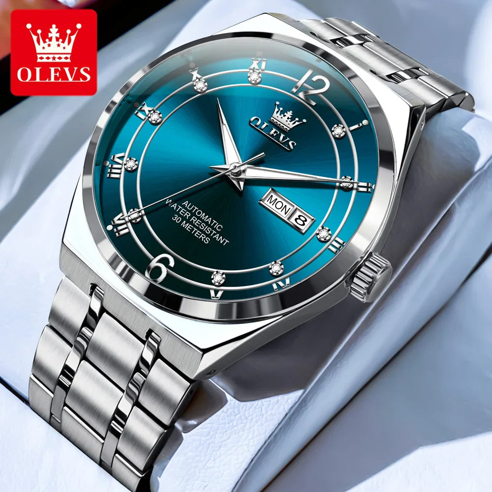 OLEVS 7068 Original Automatic Self Winding Wristwatch Date & Day