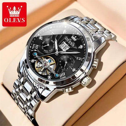 OLEVS 9910 Automatic, Stainless Steel, Waterproof Watch for Men