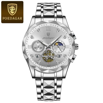 POEDAGAR 996 Luxury Men Chronograph Wristwatch