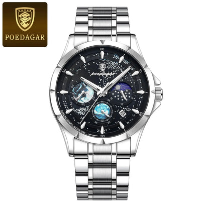 POEDAGAR 916 Luminous Chronograph Men's Quartz Watch