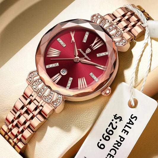 POEDAGAR 766 Luxury Diamond Crown Ladies Watch