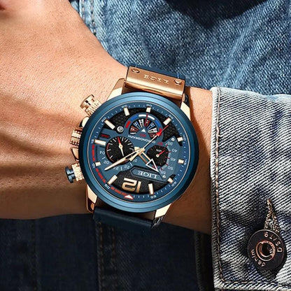 LIGE 8959 Luxury Chronograph Sports Watch