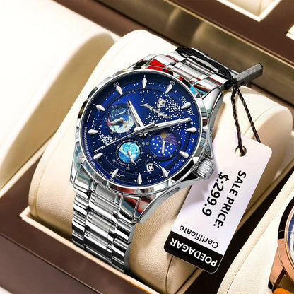 POEDAGAR 916 Luminous Chronograph Men's Quartz Watch