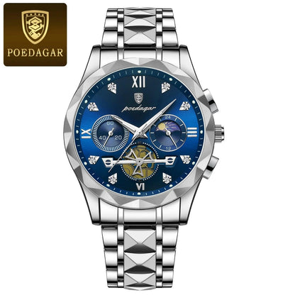 POEDAGAR 996 Luxury Men Chronograph Wristwatch