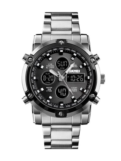 SKMEI 3 Time Back Light Display Digital Watches Mens 1389