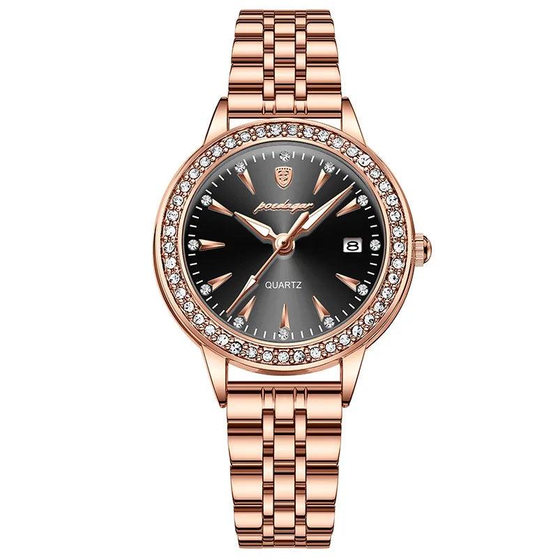 POEDAGAR 366 Ultra Thin Diamond Dial Ladies Watch