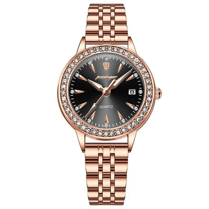 POEDAGAR 366 Ultra Thin Diamond Dial Ladies Watch