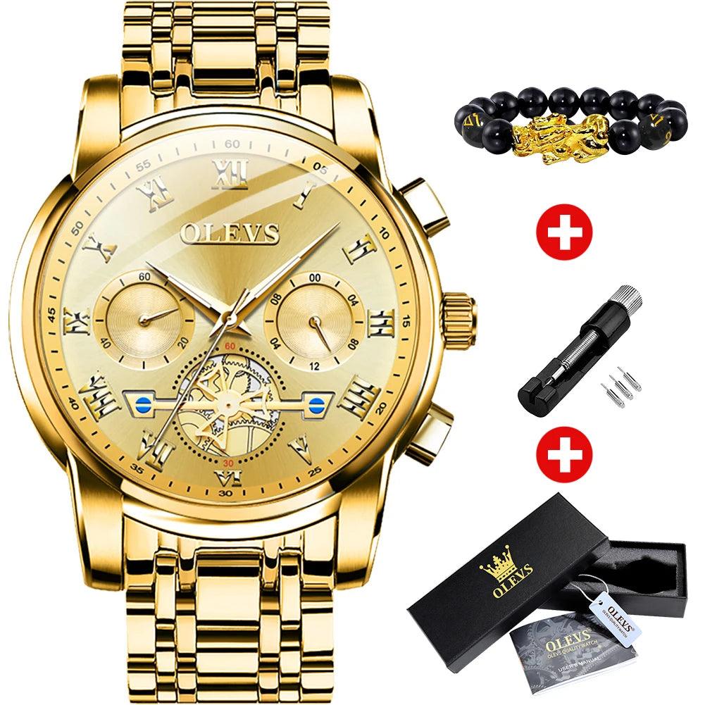 OLEVS Classic Roman Scale Dial Luxury Wrist Watch OL2859