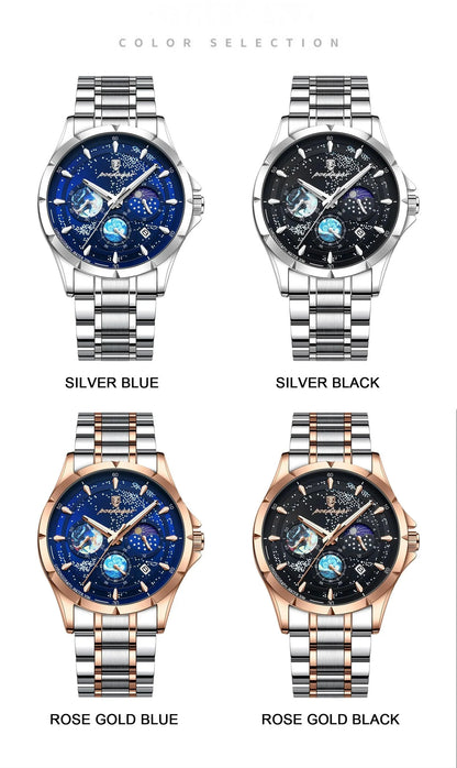 POEDAGAR 916 Luminous Chronograph Men's Quartz Watch