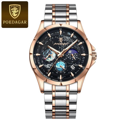 POEDAGAR 916 Luminous Chronograph Men's Quartz Watch