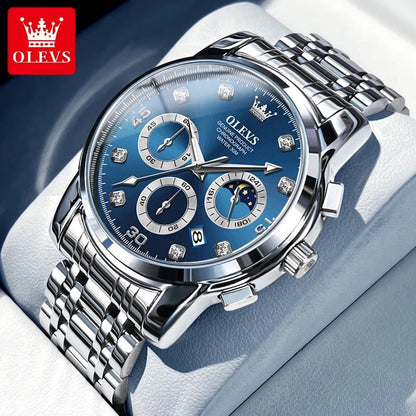 OLEVS 2889 Luxury Watch for Men Original Quartz Wristwatches
