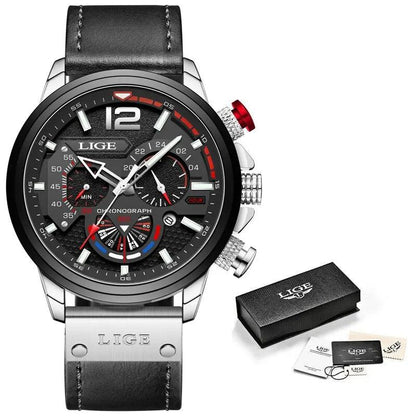 LIGE 8959 Luxury Chronograph Sports Watch