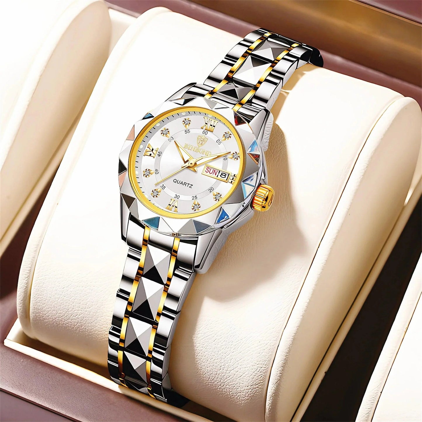 BINBOND B2521 Fashion Lady Watch Japan Quartz Authentic Brand
