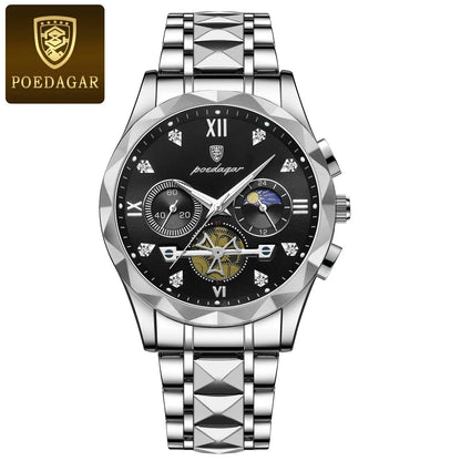 POEDAGAR 996 Luxury Men Chronograph Wristwatch