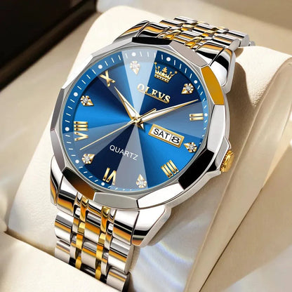 OLEVS 9931 Rhombus Mirror Original Quartz Watch
