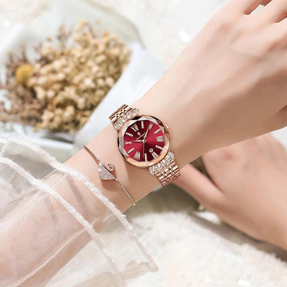 POEDAGAR 766 Luxury Diamond Crown Ladies Watch