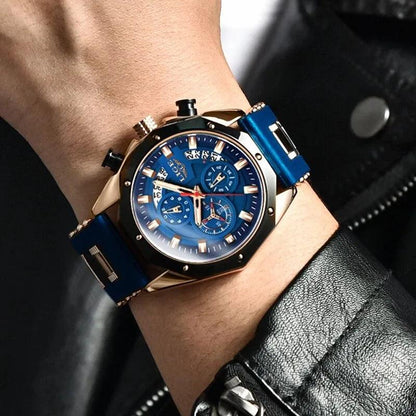 LIGE Luxury Silicone Sport Watch LG8909