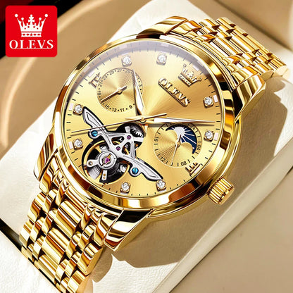 OLEVS 6703 Original Automatic Mechanical Moonphase Watch