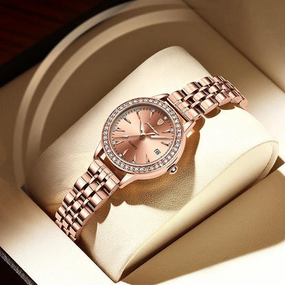 POEDAGAR 366 Ultra Thin Diamond Dial Ladies Watch