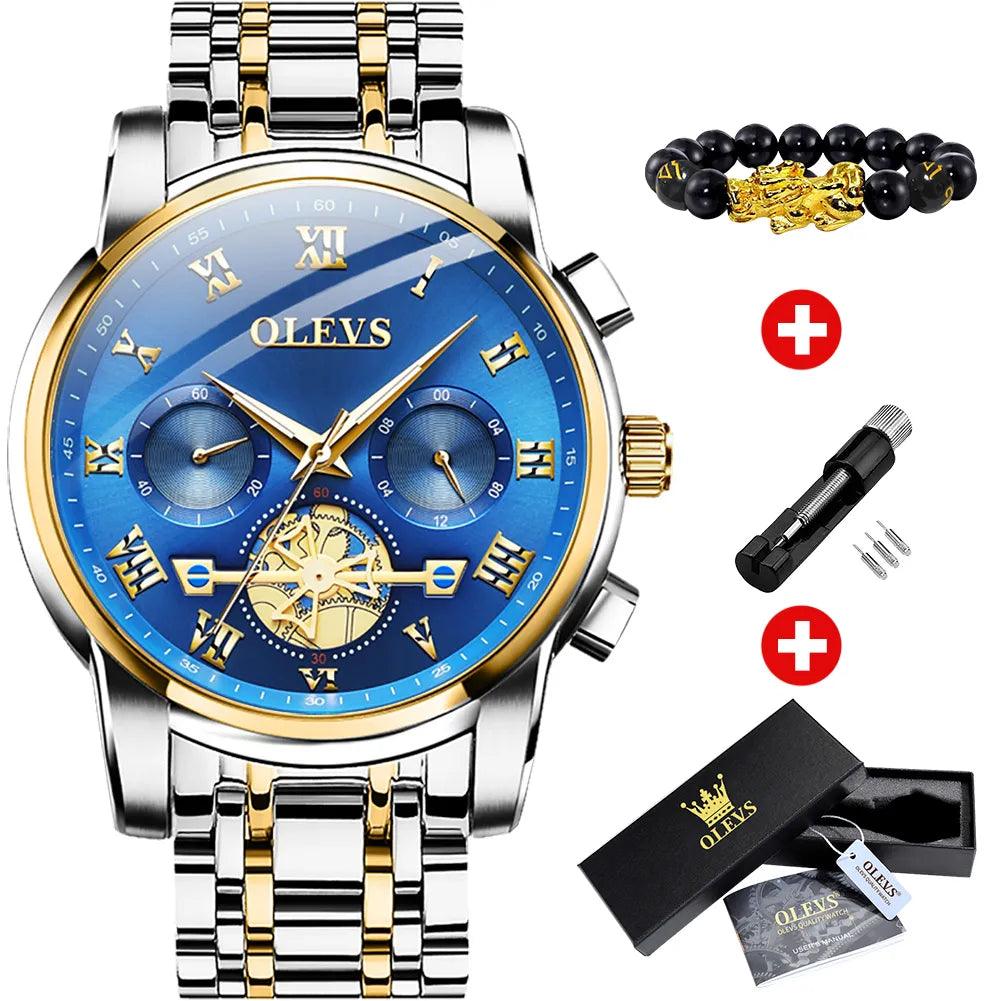 OLEVS Classic Roman Scale Dial Luxury Wrist Watch OL2859