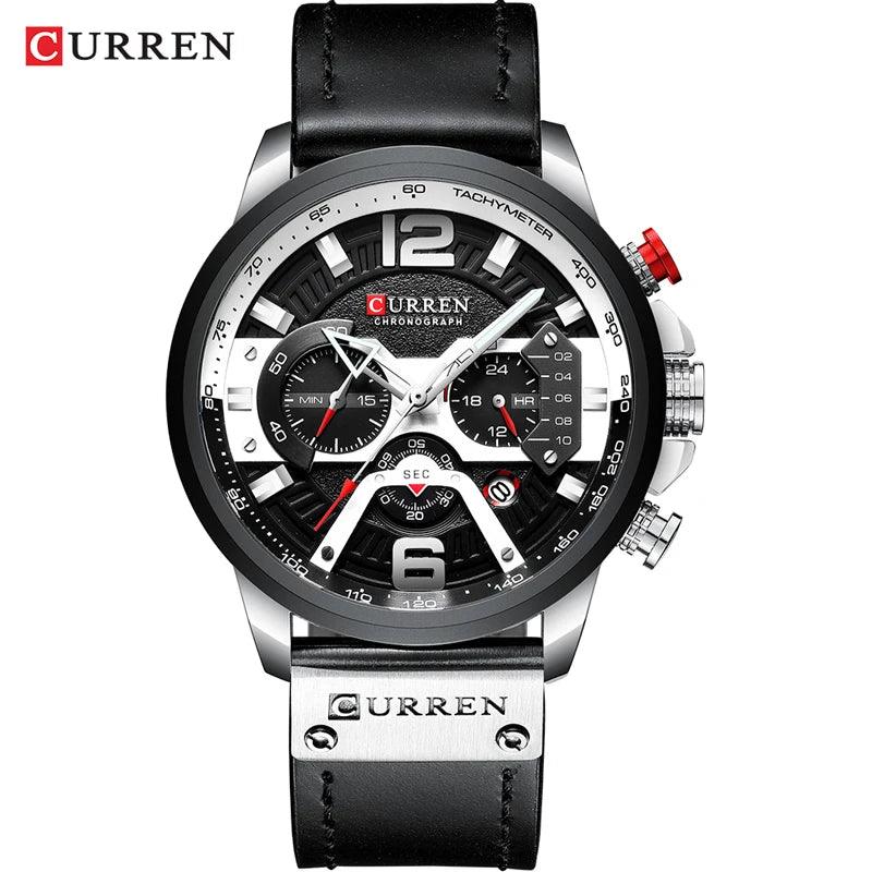 CURREN 8329 Luxury Men Leather Sports Watch