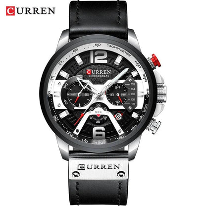 CURREN 8329 Luxury Men Leather Sports Watch
