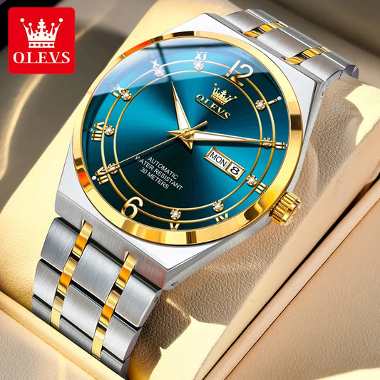OLEVS 7068 Original Automatic Self Winding Wristwatch Date & Day