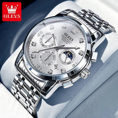 OLEVS 2889 Luxury Watch for Men Original Quartz Wristwatches