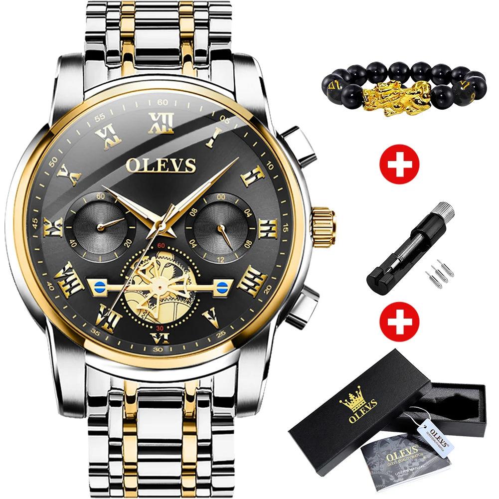 OLEVS Classic Roman Scale Dial Luxury Wrist Watch OL2859