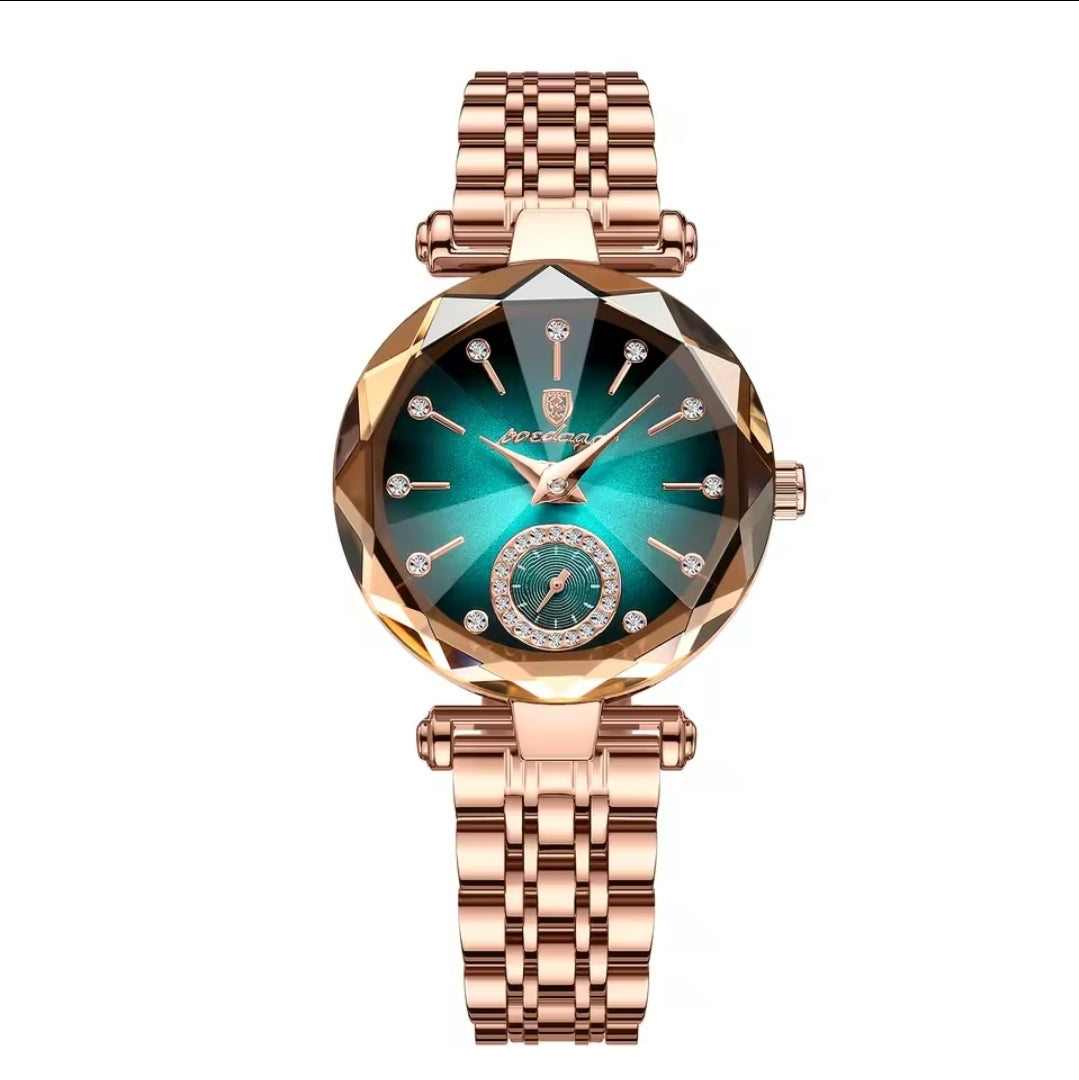 POEDAGAR 719 Elegant Diamond Dial Ladies Wristwatch